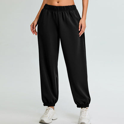 Women Fashion Casual Solid Color Loose Pants