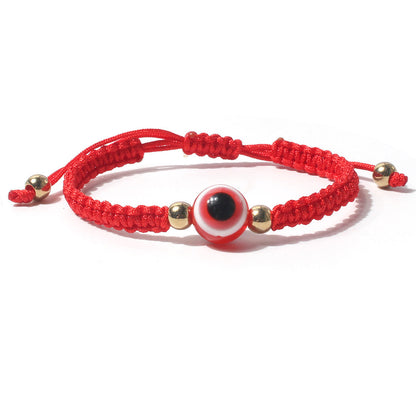 Bohemian Bracelet for Women Knitted Eye Bead Boho Jewelry