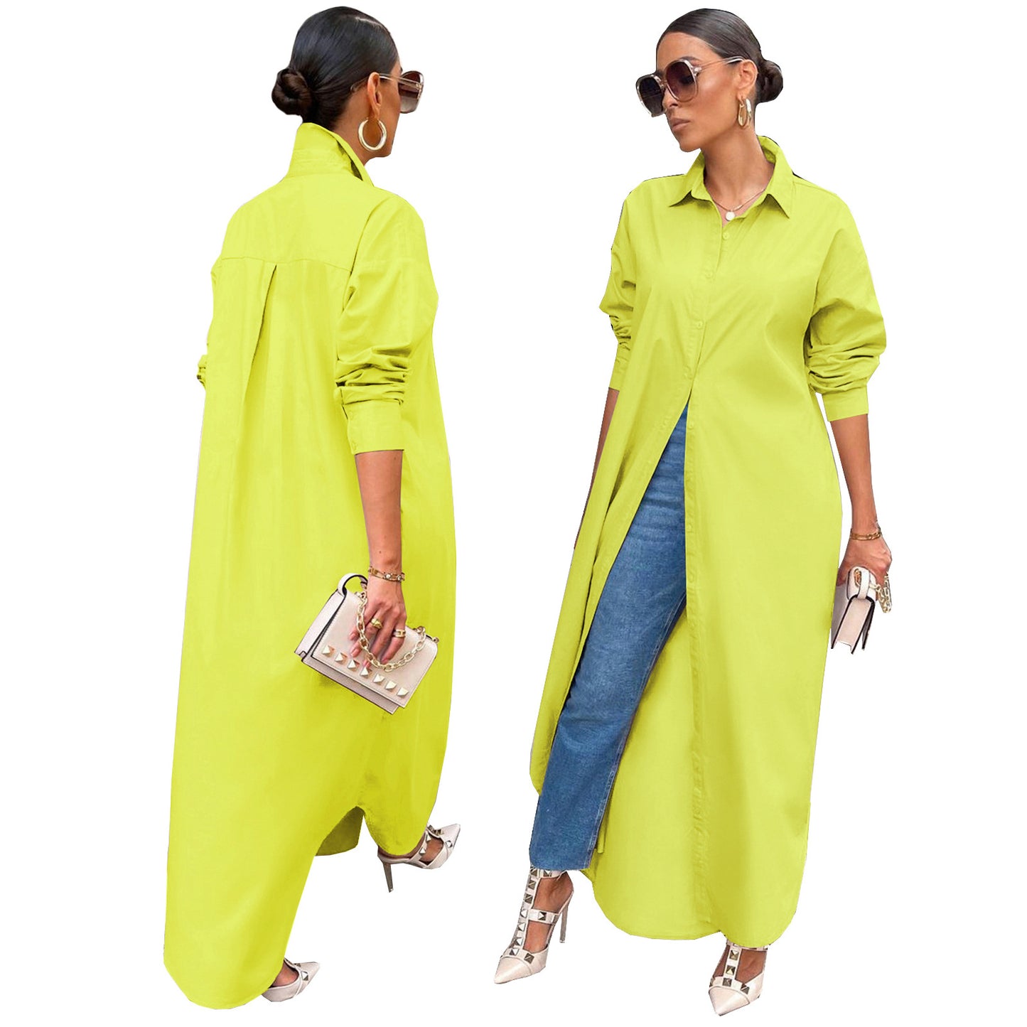 Bulk Trade Women's Fashion Casual Solid Color Coat
