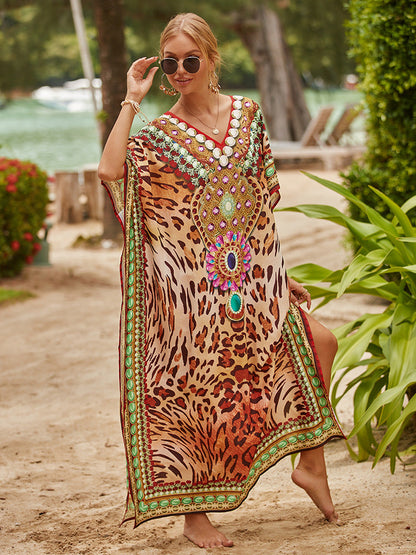 Traje de baño estampado gráfico para playa y vacaciones de verano para mujer