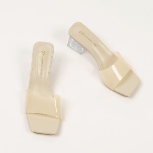 Vêtements d'été à talons hauts transparents et cristal