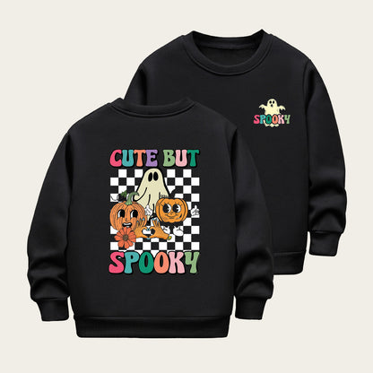 Kids Toddler Boys Girls Casual Halloween Print Fleece Sweatshirt