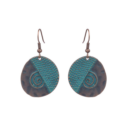 Boucles d'oreilles turquoise de style ethnique bohème