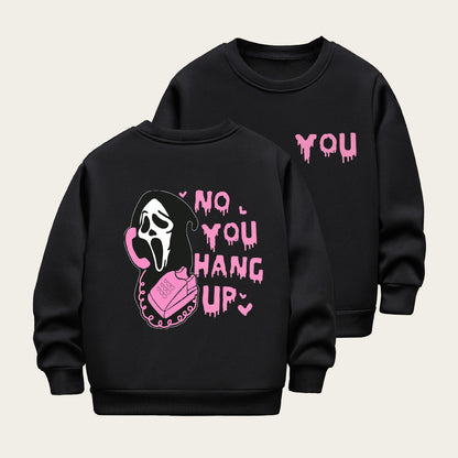 Kids Toddler Boys Girls Casual Halloween Print Fleece Sweatshirt