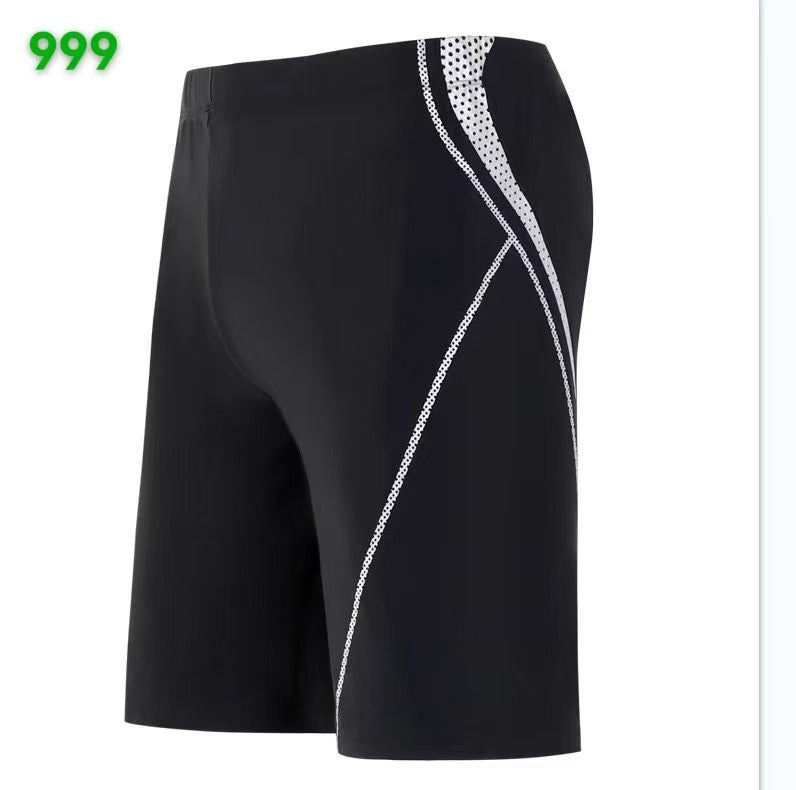 Traje de baño a juego con estampado de letras para hombre