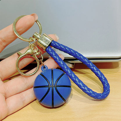 Creative Cartoon Basketball Silicone Keychain