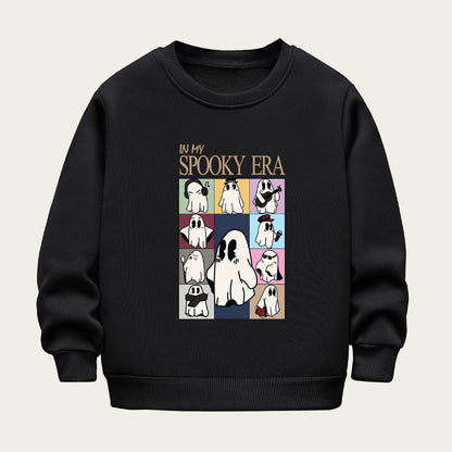 Kids Toddler Boys Girls Cartoon Print Fleece Sweater