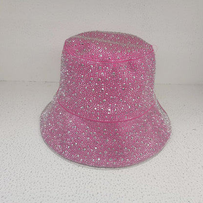 Gipsophila Flash Rhinestone Fashion Casual Bucket Hat