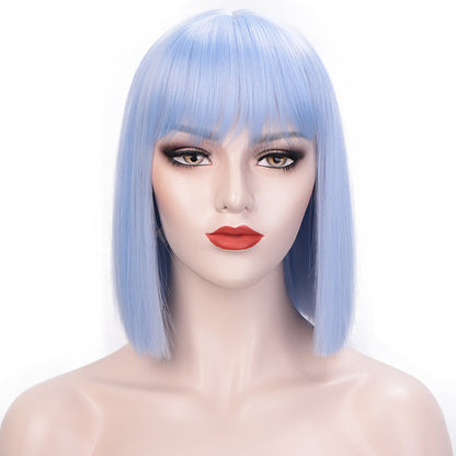 Women Fashion Short Straight Bobo Head Wig