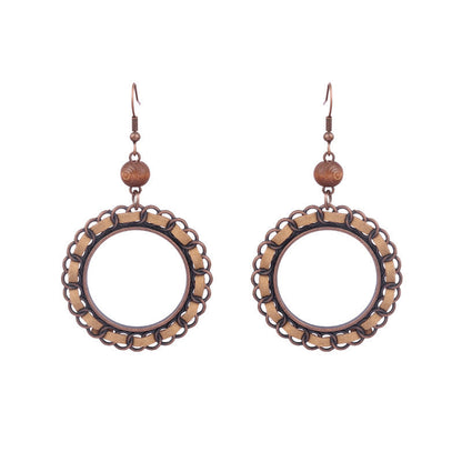 Boucles d'oreilles à pompons créatives de style ethnique bohème rétro