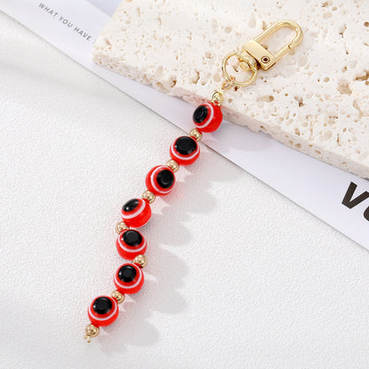 Women Fashion Creative Devil Eye Pendant Keychain