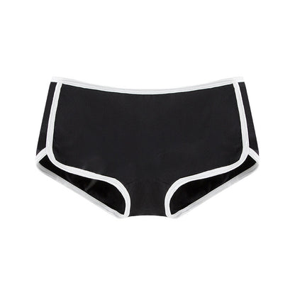 Pantalones cortos deportivos informales de algodón con bloques de colores y transpirables para mujer