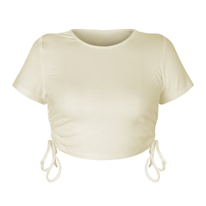 Women'S Ribbed Cotton Spandex Cropped Top