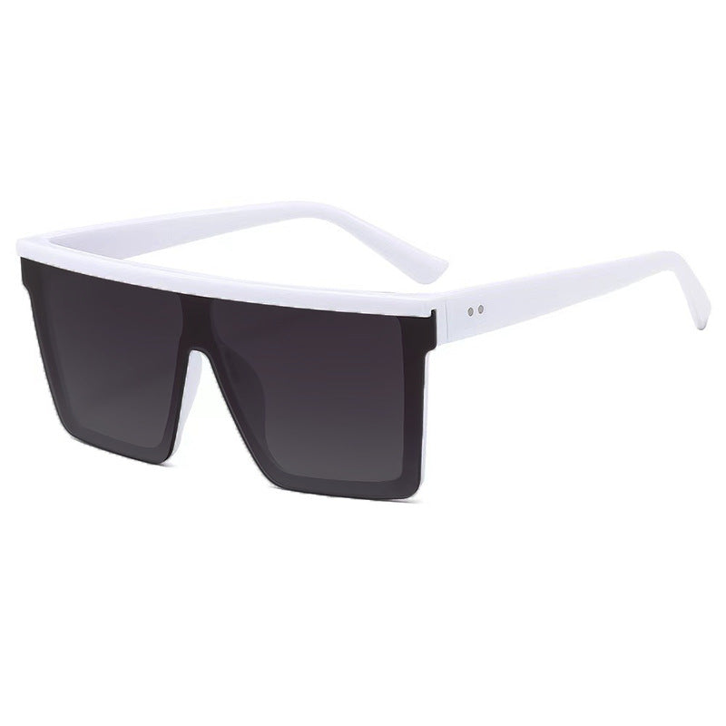 Gafas de sol de moda de una pieza con montura grande