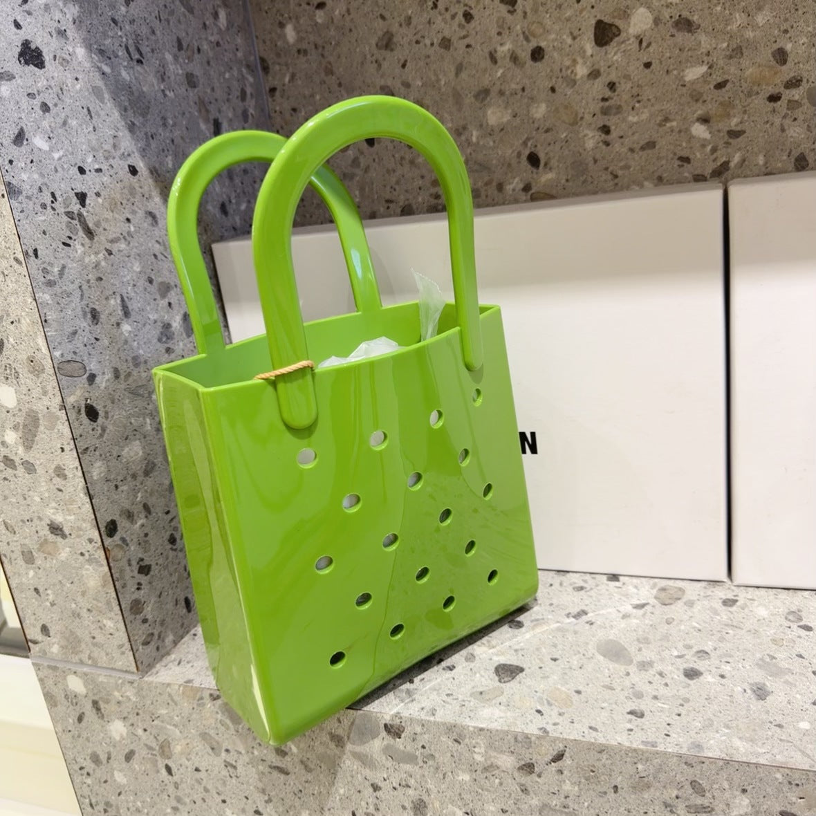 Bolso de playa de PVC de color liso de moda - Jelly Pack Tote