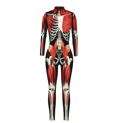 Halloween Women'S Fashion Armor Digital Printing Jumpsuit