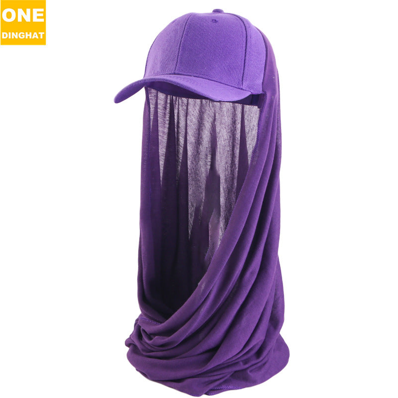 Casquette et écharpe pare-soleil une pièce tendance pour femme