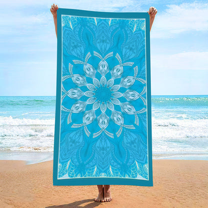 Toalla de playa de secado rápido con estampado informal de moda