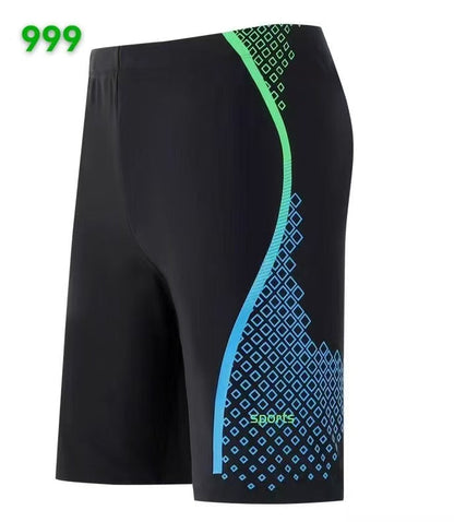 Traje de baño a juego con estampado de letras para hombre