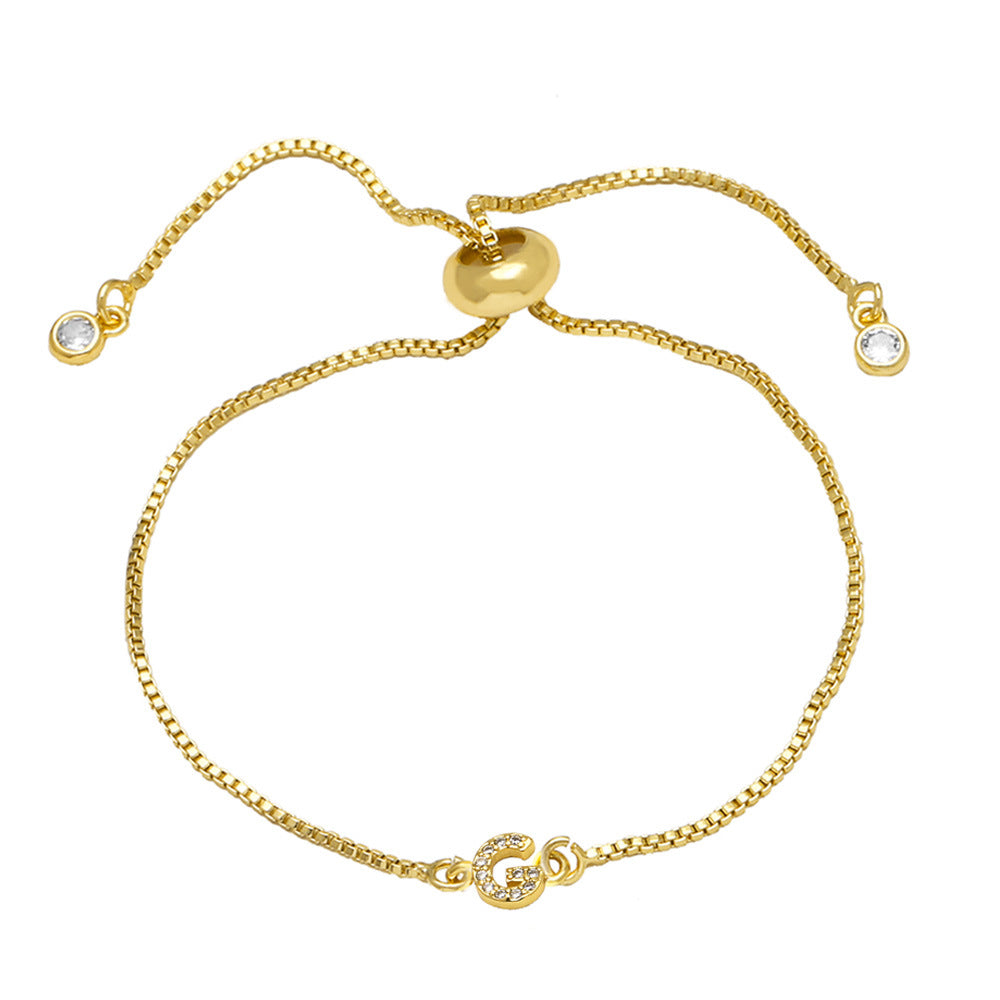 Fashion Adjustable Alphabet Bracelet for Women