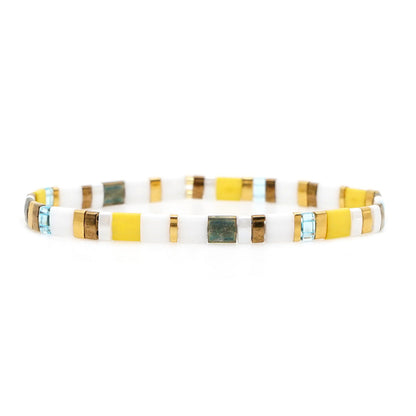 Women Casual Bohemian Handmade Beaded Woven Bracelet