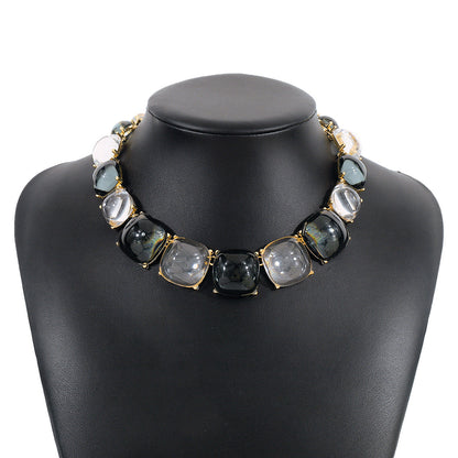 Women Fashion Bohemian Geometric Round Necklace