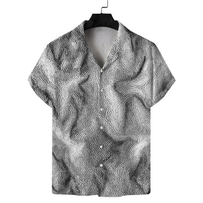 Men Fashion Casual Vacation 3D Palm Tree Print Shirt