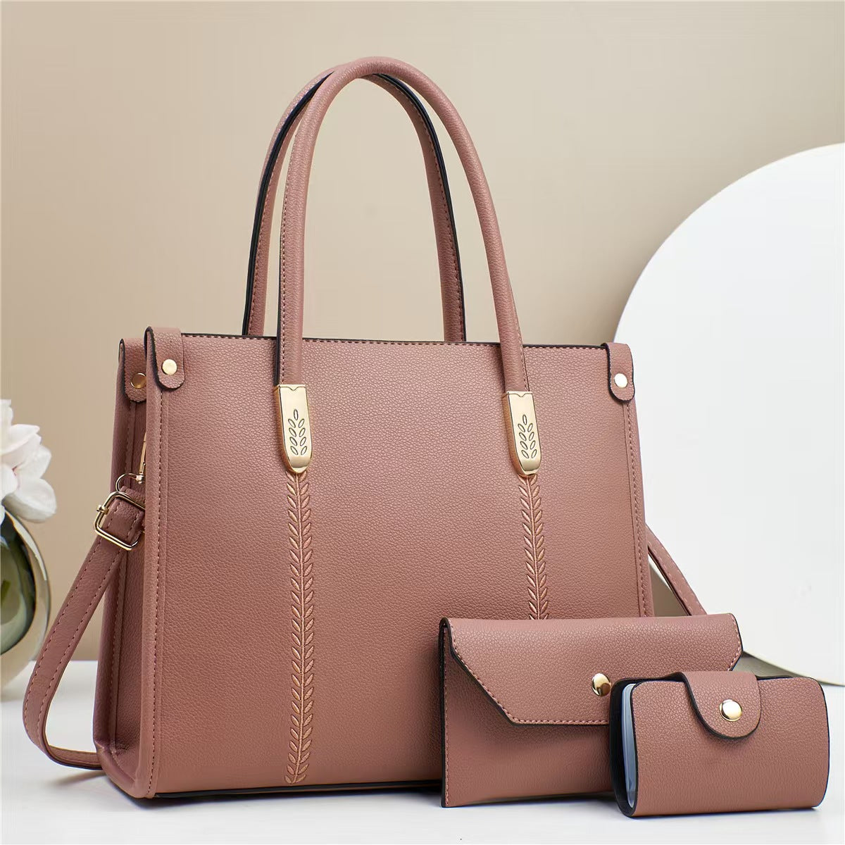 Large Capacity Women Tote Bag Three-Piece Set
