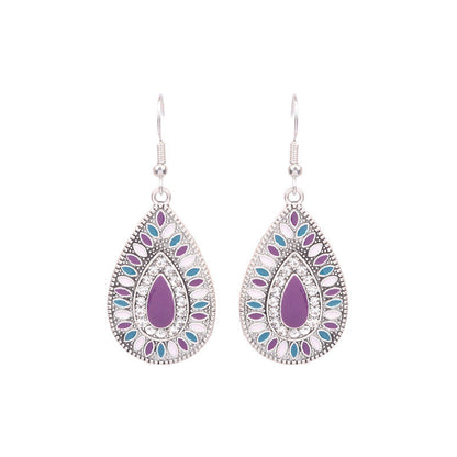 Boucles d'oreilles à pompons créatives de style ethnique bohème rétro