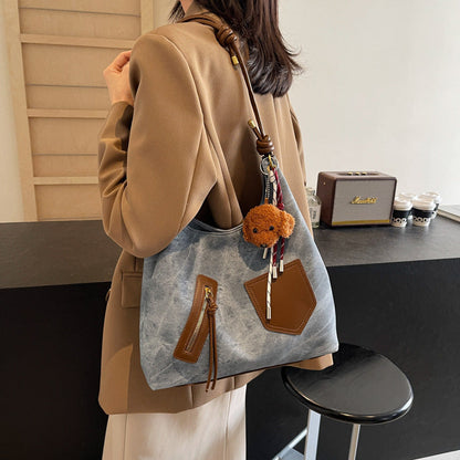 Women Fashion Casual Retro Large Capacity Tote Bag