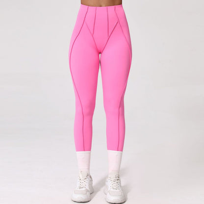 Leggings de sport et de yoga pour femmes, couleur unie, tendance