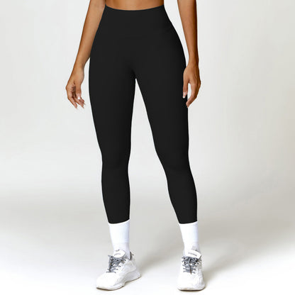 Women Fashion Casual Solid Color Quick-Drying Yoga Pants