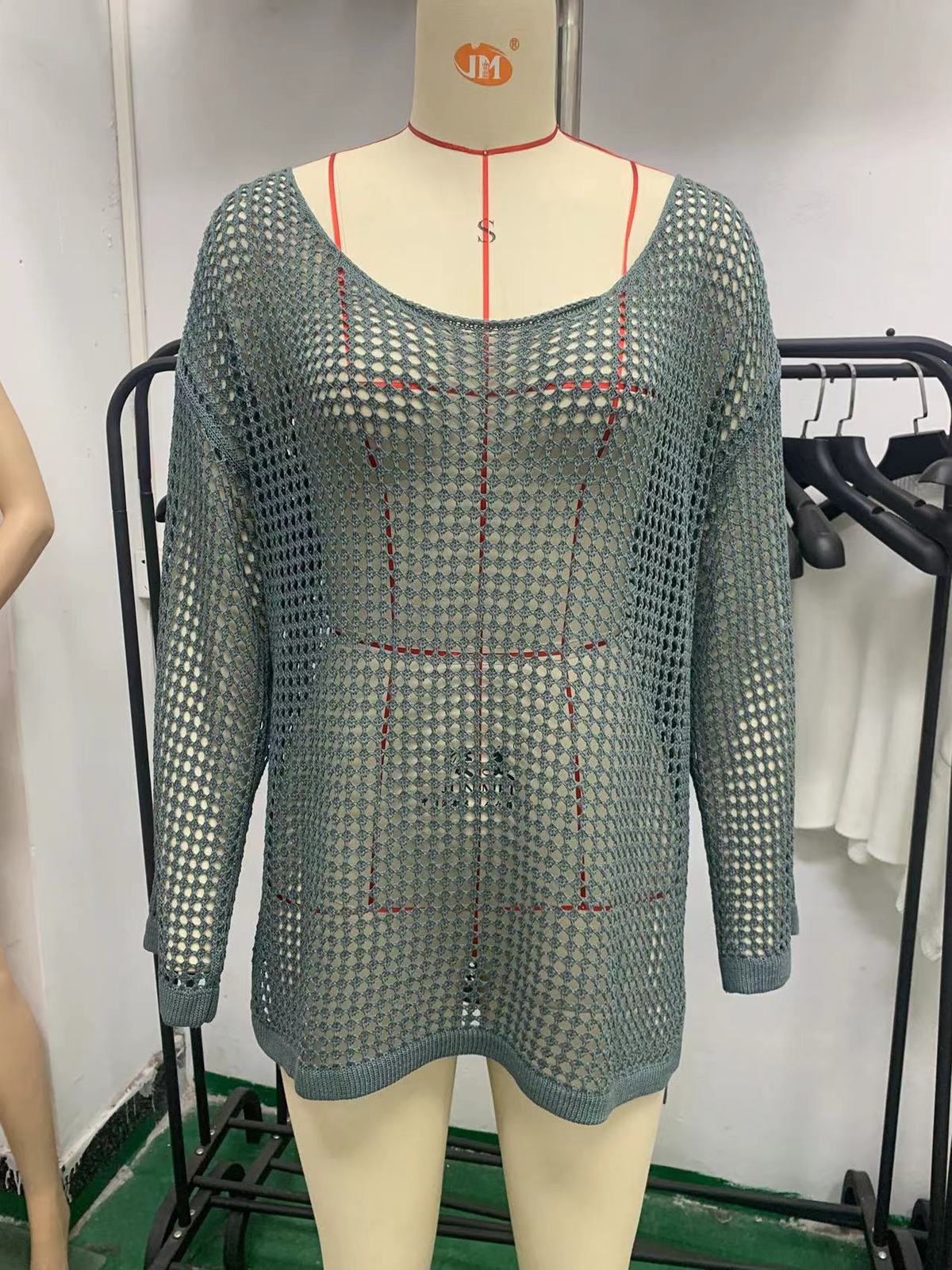 Traje de baño sexy de color sólido con aberturas para mujer