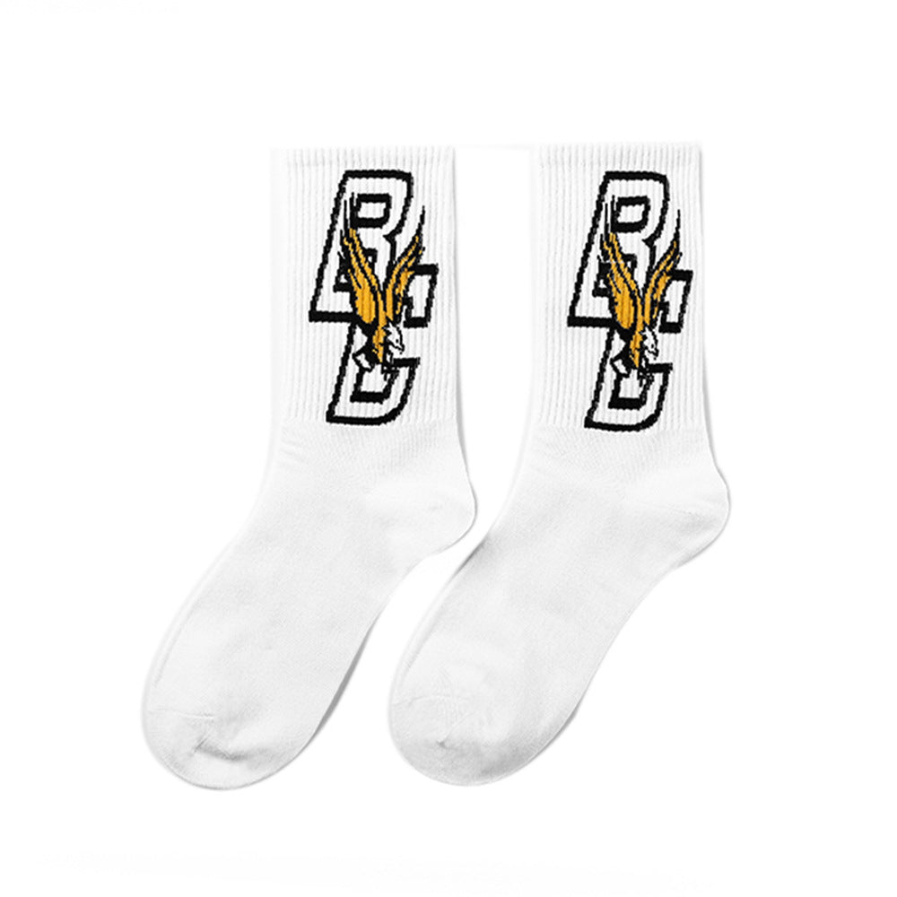 Calcetines de Halloween para hombre con diseño punk de calavera y palmeras y astronauta