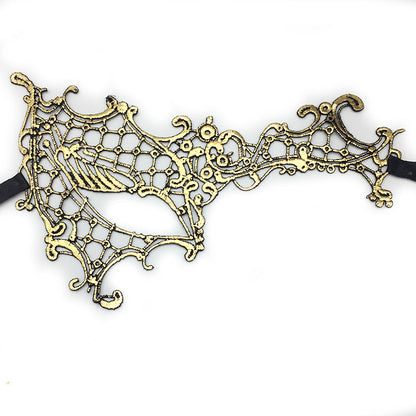 Women Simple Hollow Lace Half Face Mask for Halloween