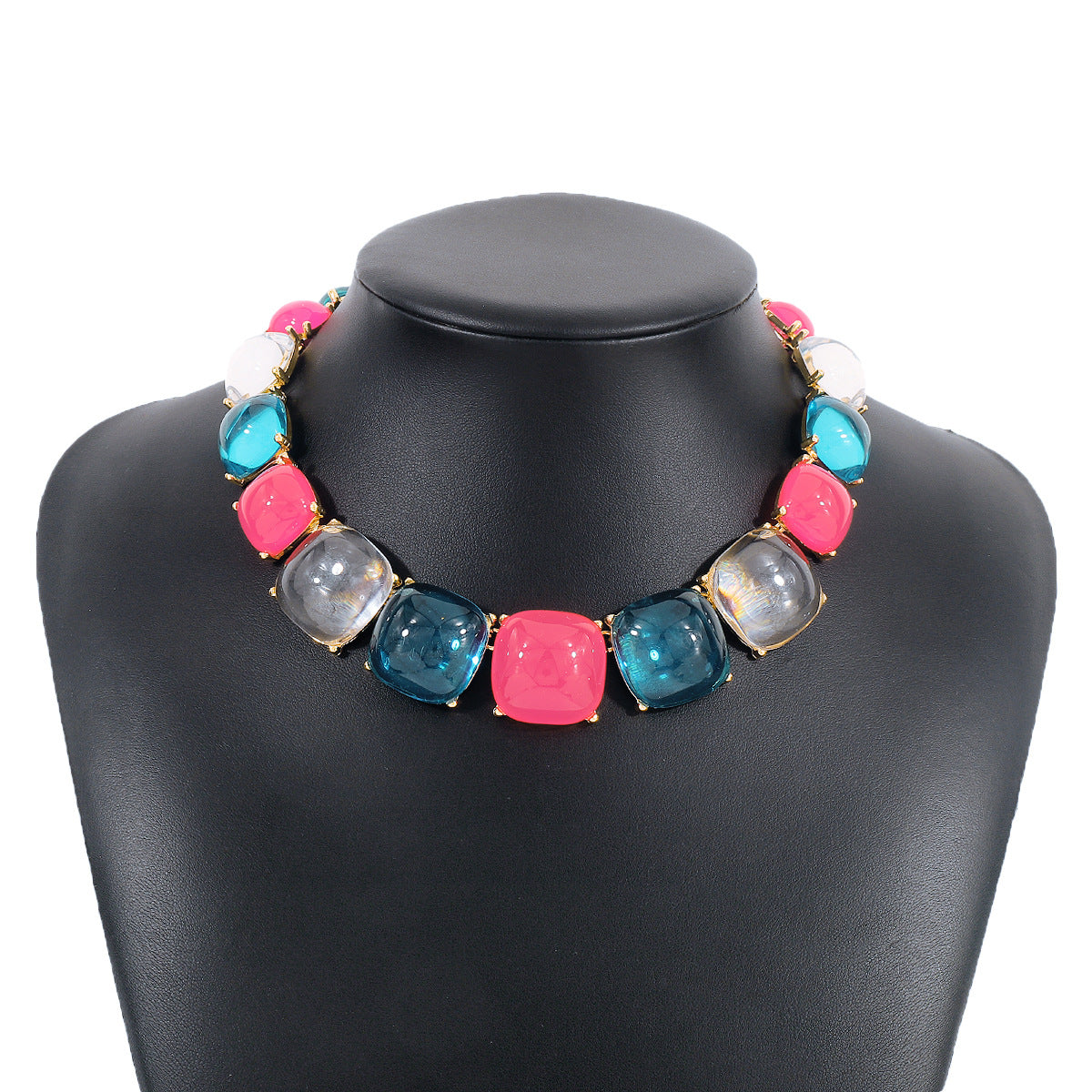 Women Fashion Bohemian Geometric Round Necklace