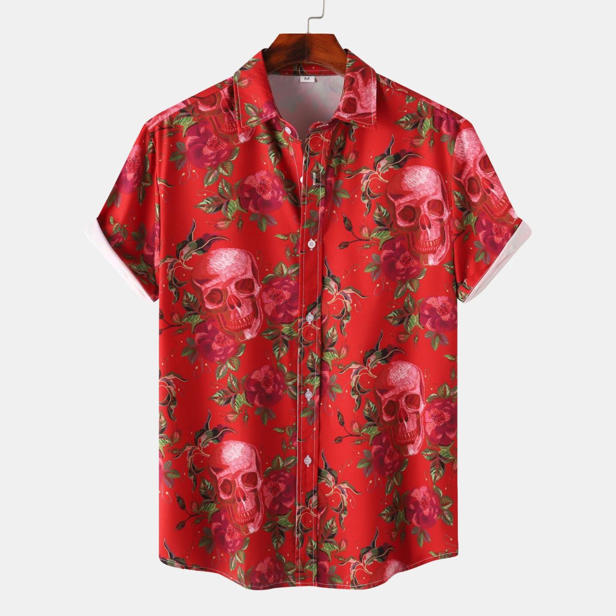 Camisa con estampado de flores diminutas en 3D para hombre, ideal para vacaciones de verano