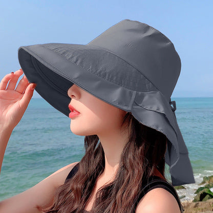 Women Fashion Solid Color Outdoor Riding Bucket Hats