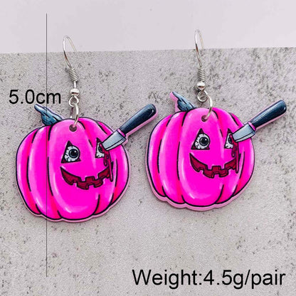 Halloween Women Horror Personality Mushroom Head Ghost Earrings