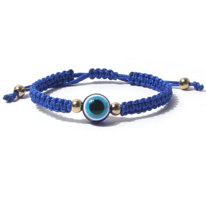 Bohemian Bracelet for Women Knitted Eye Bead Boho Jewelry
