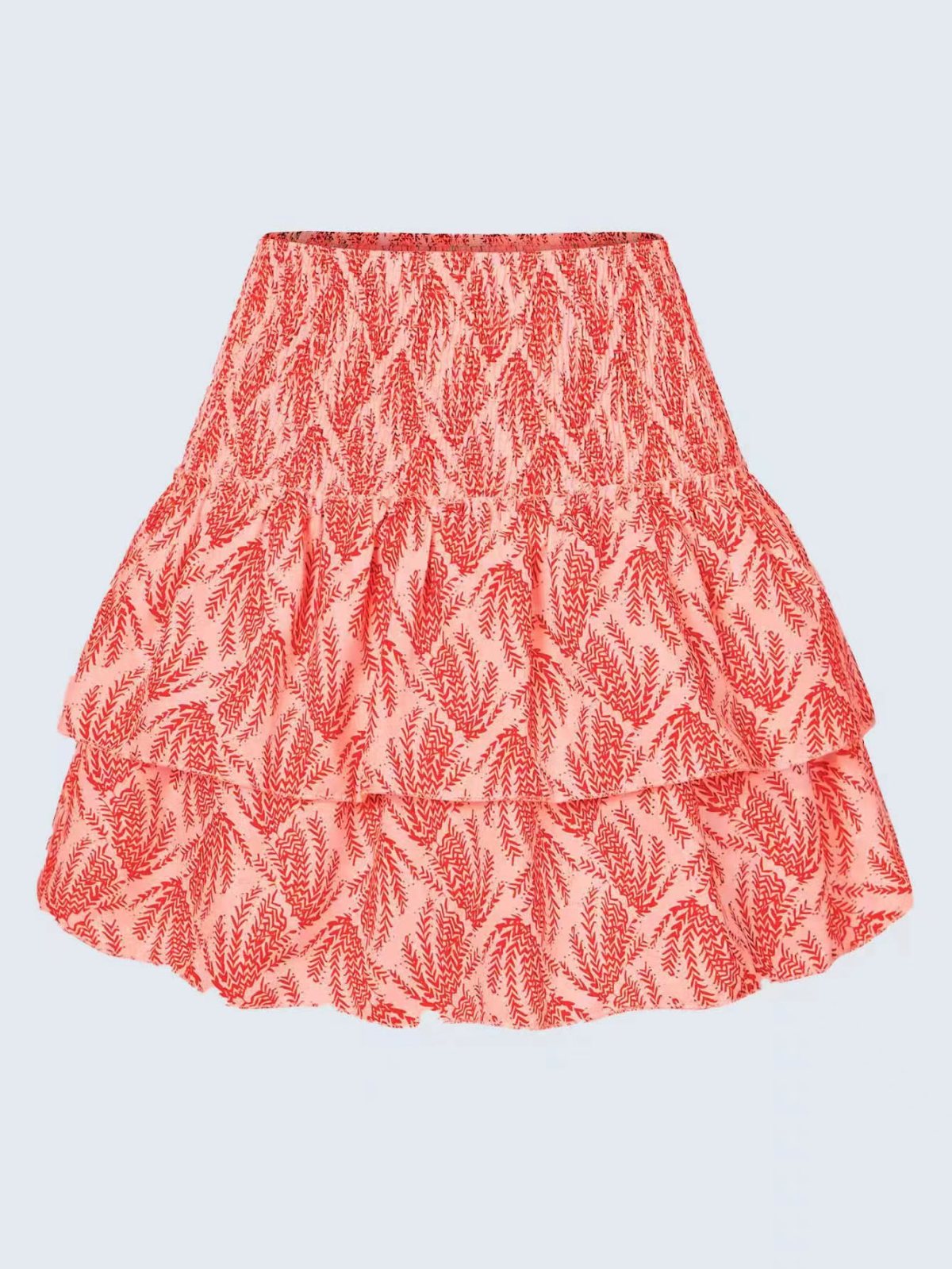 Women's Ruffled Print Fashion Tiny Flower Skirt
