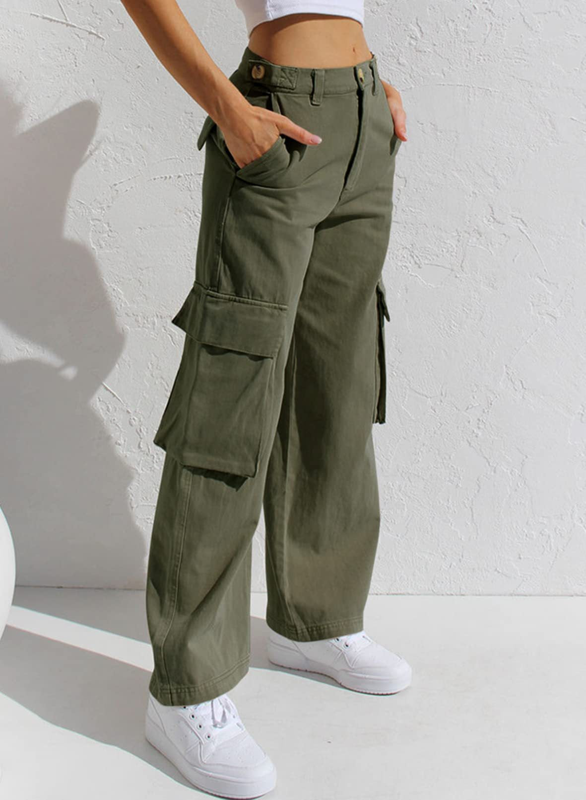 Women Multi-Pocket Casual Street Fashion Cargo Pants