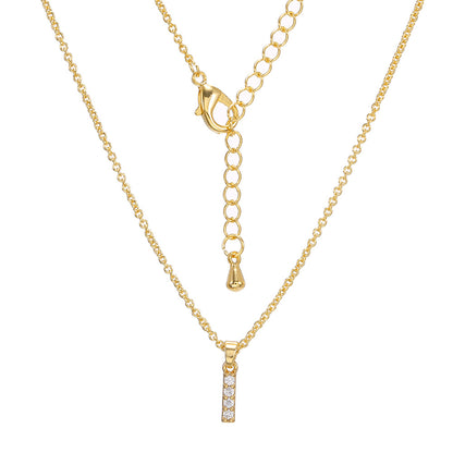 Collar con colgante de alfabeto simple a la moda para mujer