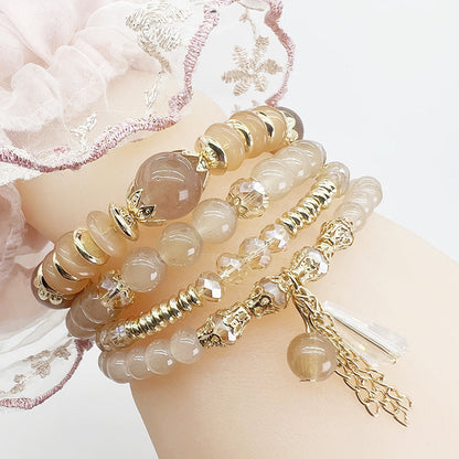 Boho Women Fashion Creative Crystal Beaded Bracelet