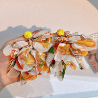 Pendientes de borlas de tela hechos a mano estilo bohemio para mujer