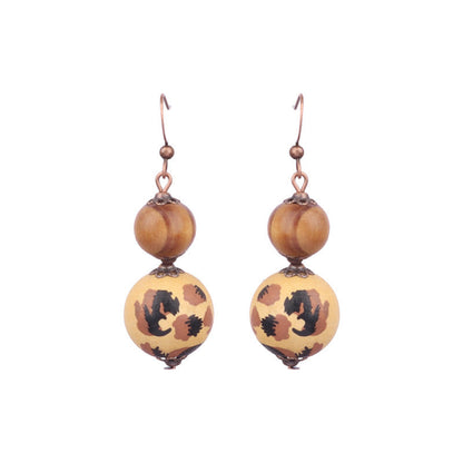 Boucles d'oreilles à pompons rétro de style ethnique bohème