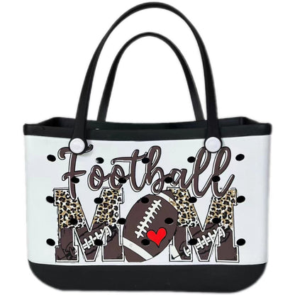Sac de plage Eva imprimé à motif géométrique, fourre-tout polyvalent