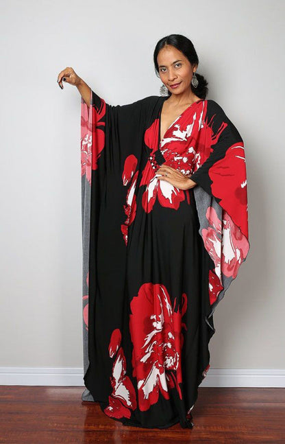 Robe de plage ample en polyester imprimé