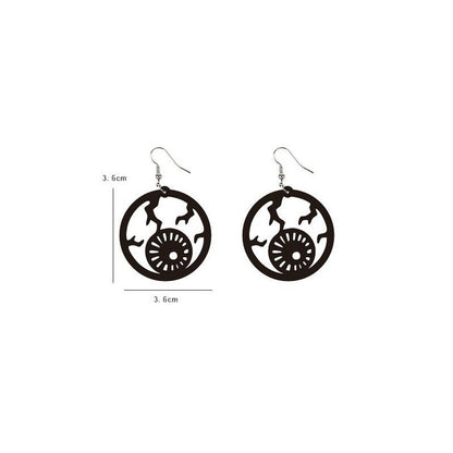Pendientes colgantes de acrílico gótico oscuro para mujer de Halloween