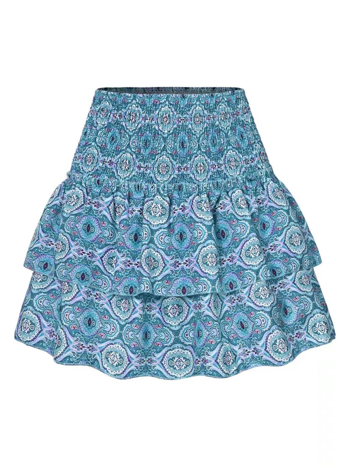 Women's Ruffled Print Fashion Tiny Flower Skirt